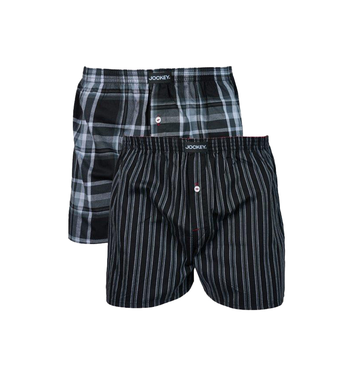 JOCKEY 2PK WOVEN BOXERS-BLU - Main Image