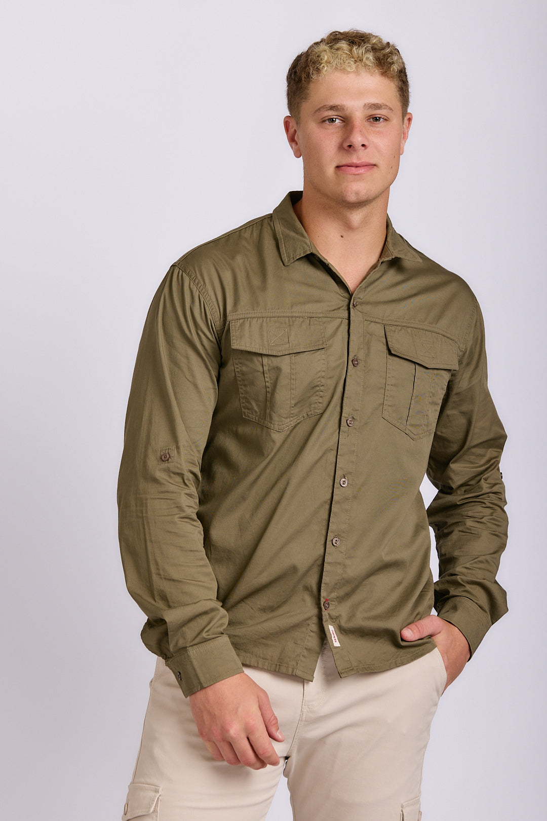 LONG SLEEVE COTTON TECH SHIRT