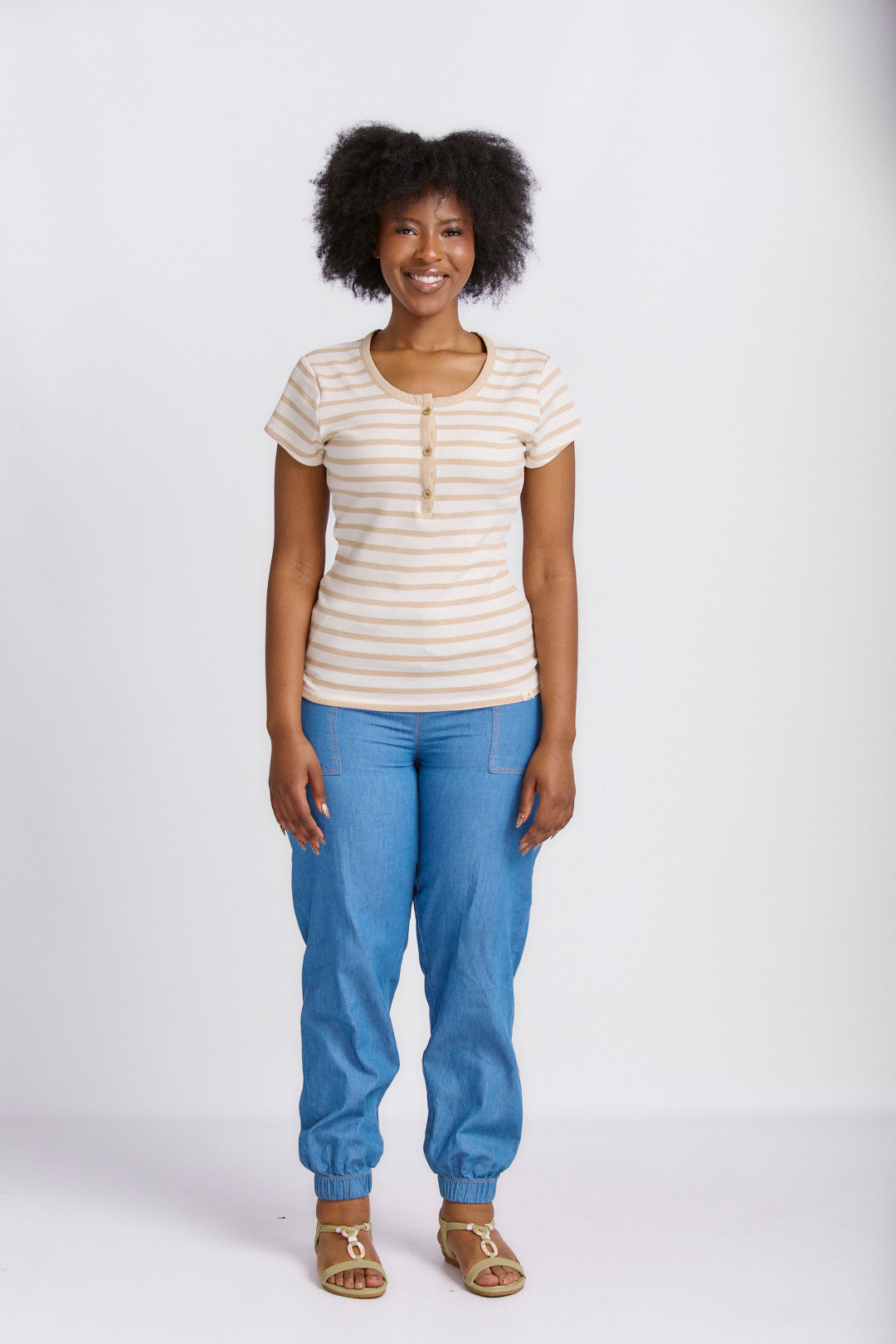 PATCH POCKET CHAMBRAY JOGGER