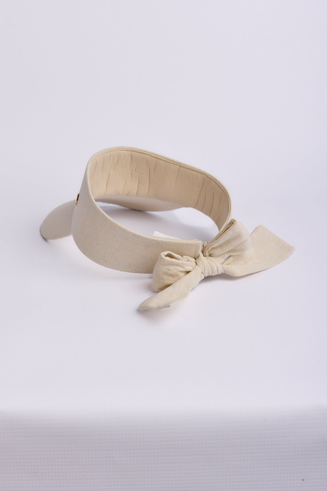NYLON SUN VISOR WITH ELASTICATED BACK