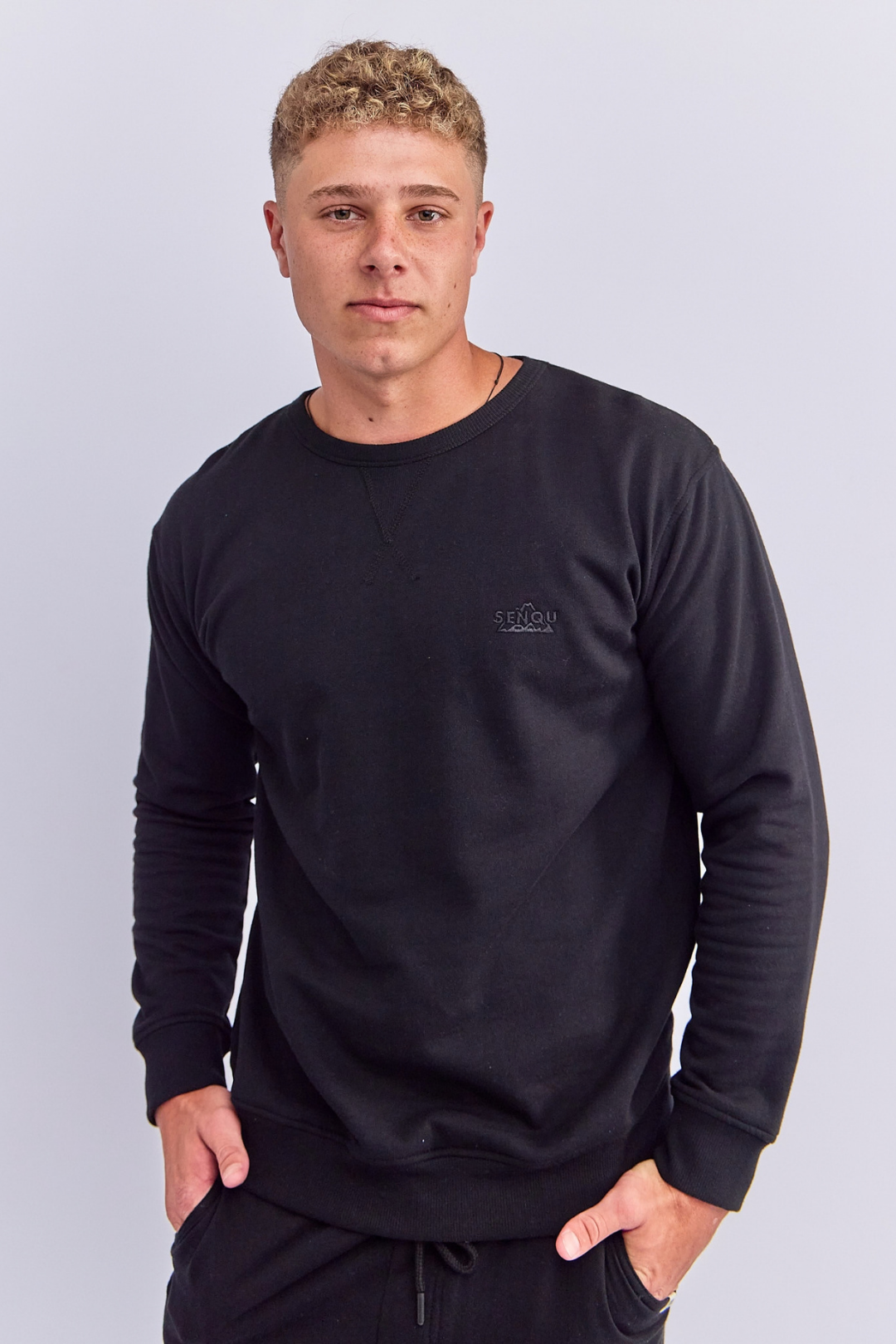 MENS V-NECK INSET SWEATSHIRT