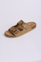DOUBLE BUCKLE WITH STUD SANDAL
