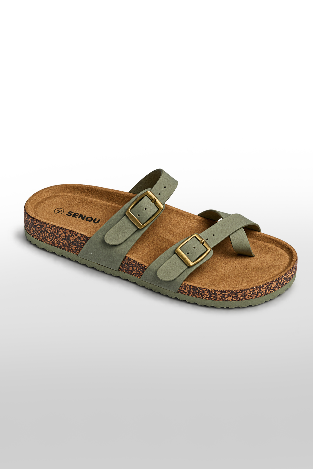 CROSS STRAP WITH BUCKLE SANDAL