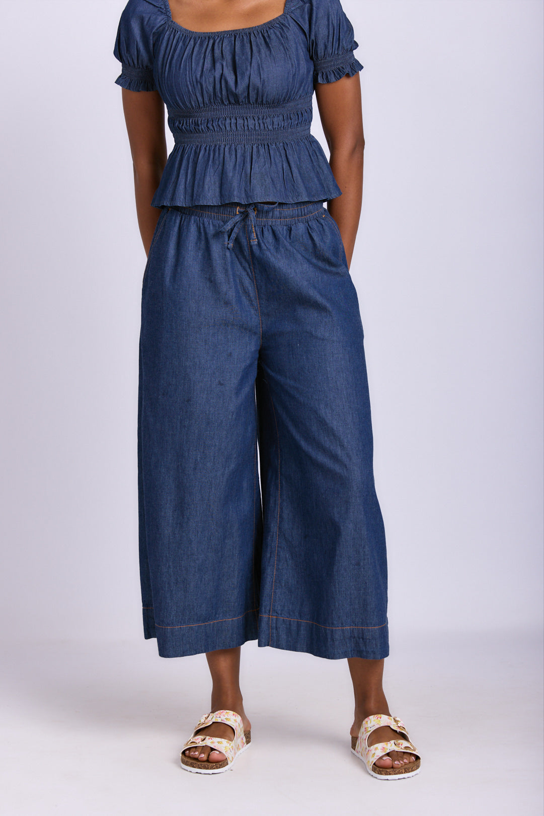 LADIES CHAMBRAY CULOTTE