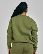 LADIES PIGMENT BRUSHED FLEECE SWEATSHIRT