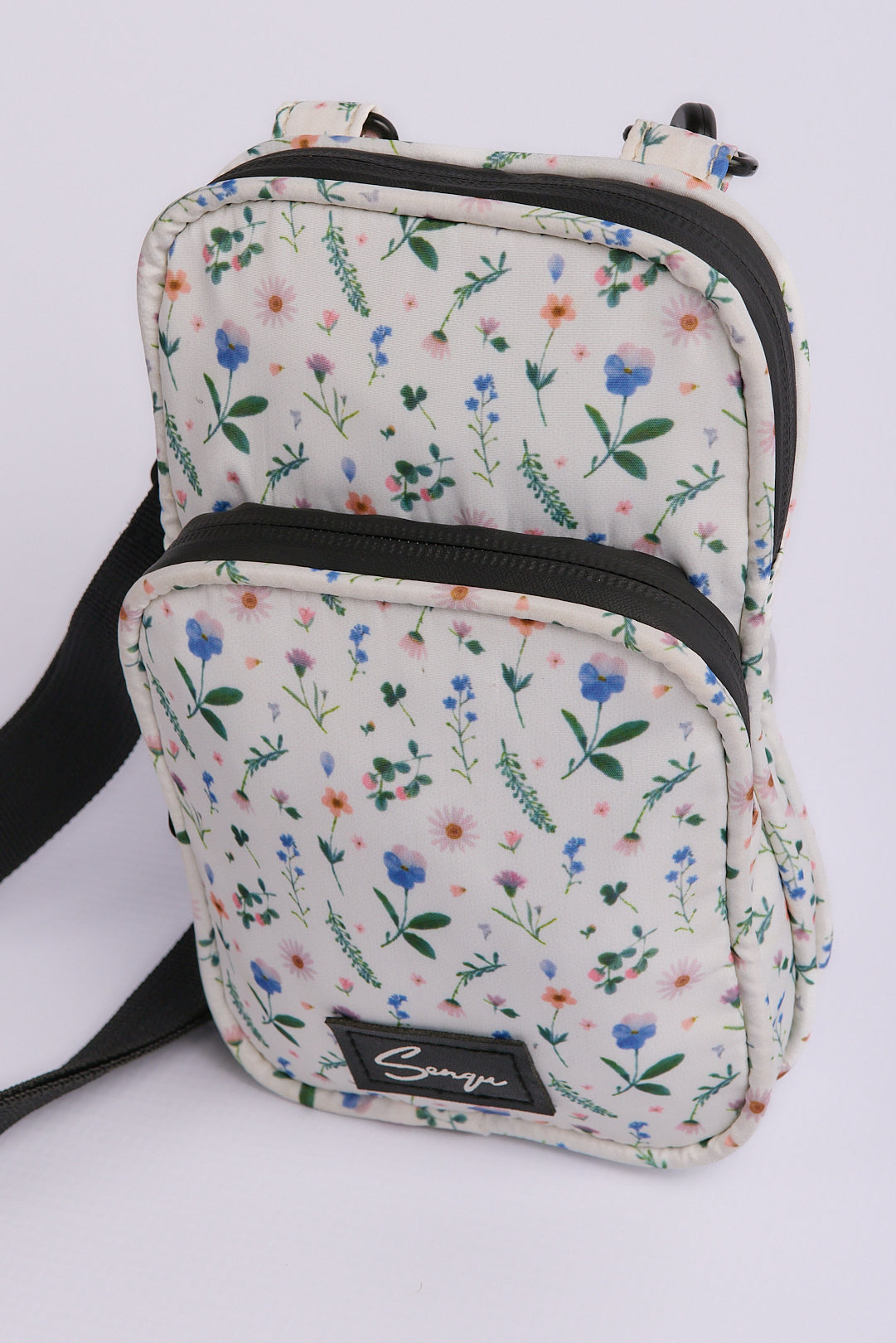FLORAL PRINTED CROSS BODY BAG
