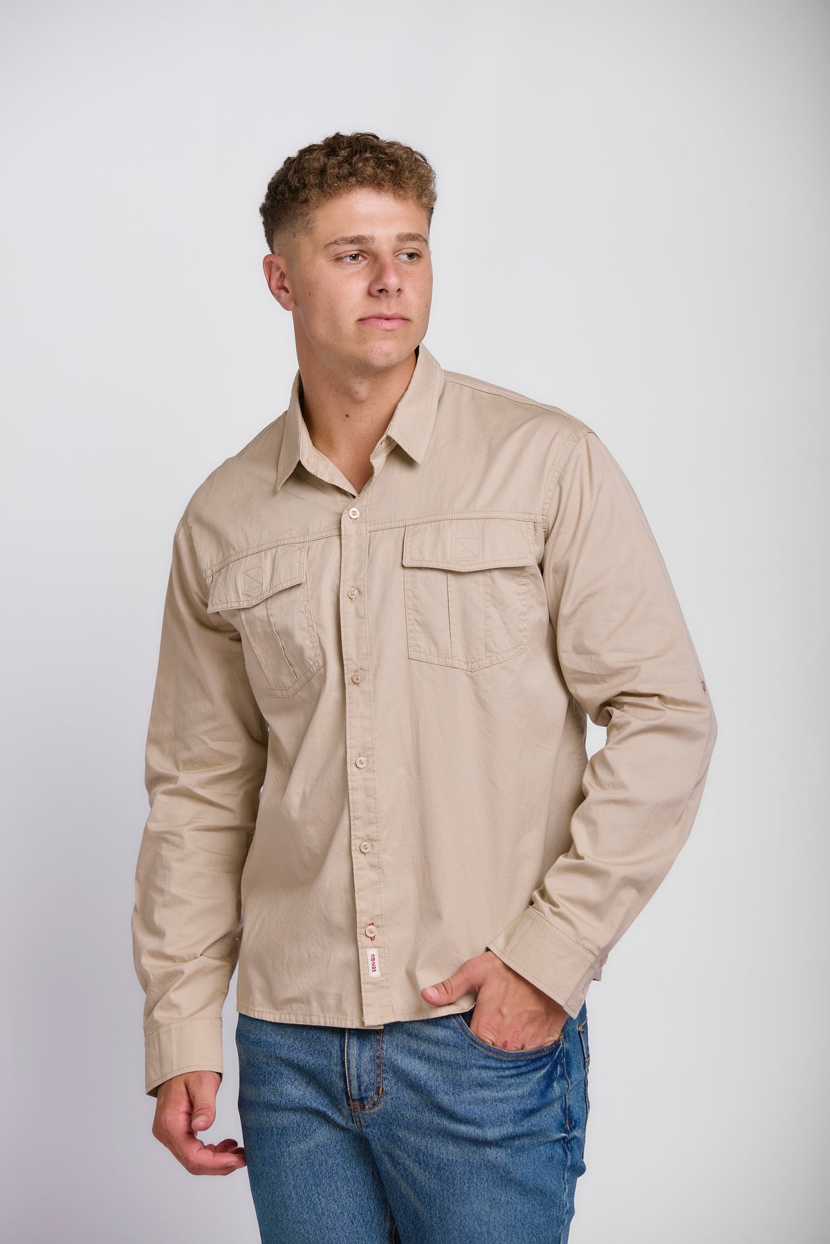 LONG SLEEVE COTTON TECH SHIRT