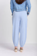 BARREL LEG FLEECE TRACKPANTS