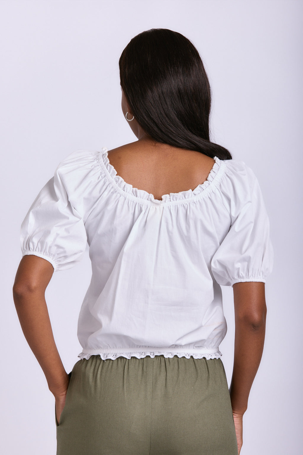 LADIES PUFF BLOUSE