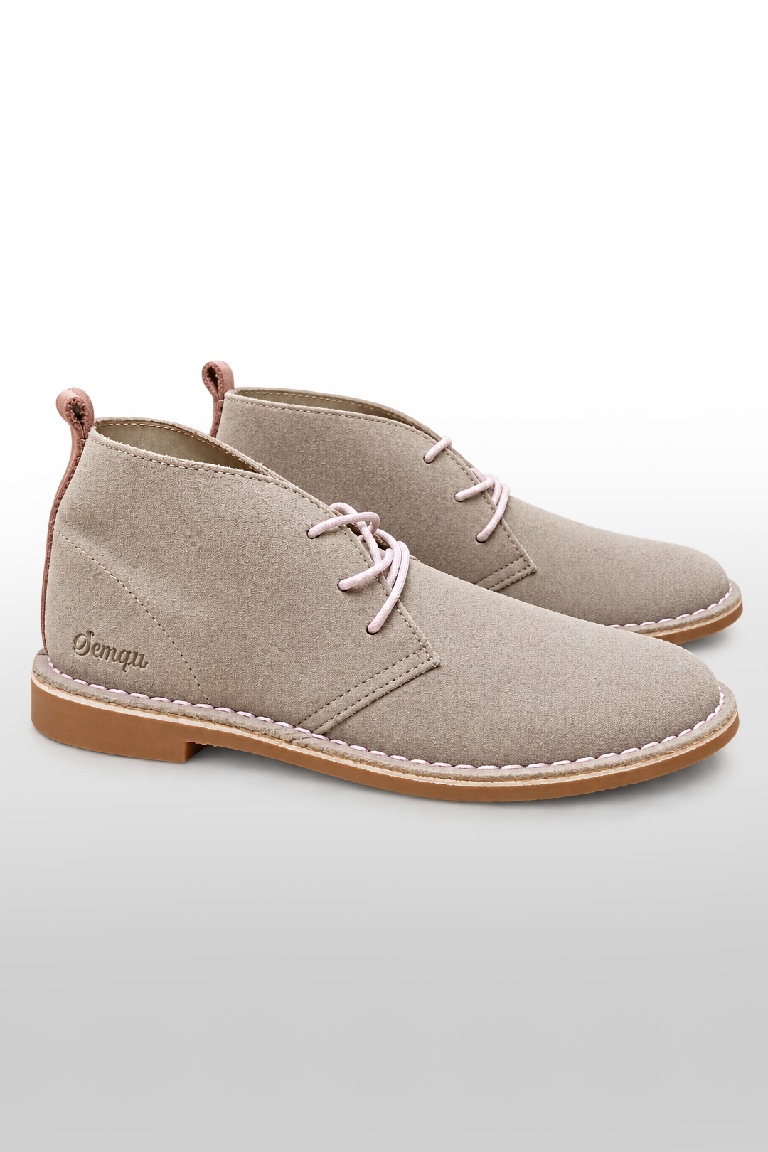 LADIES SUEDE VELLIES WITH CONTRAST DETAIL