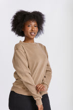 LADIES PIGMENT BRUSHED FLEECE SWEATSHIRT