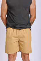 MENS ELASTICATED COTTON SHORTS