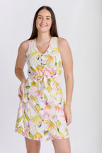 BUTTON THROUGH LINEN DRESS