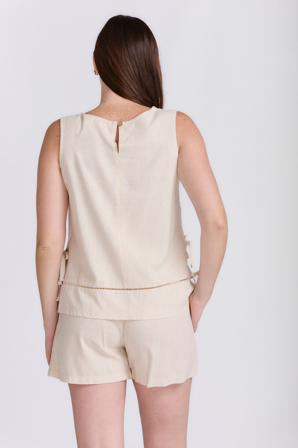LACE LINEN SKORT