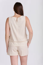 LACE LINEN SKORT