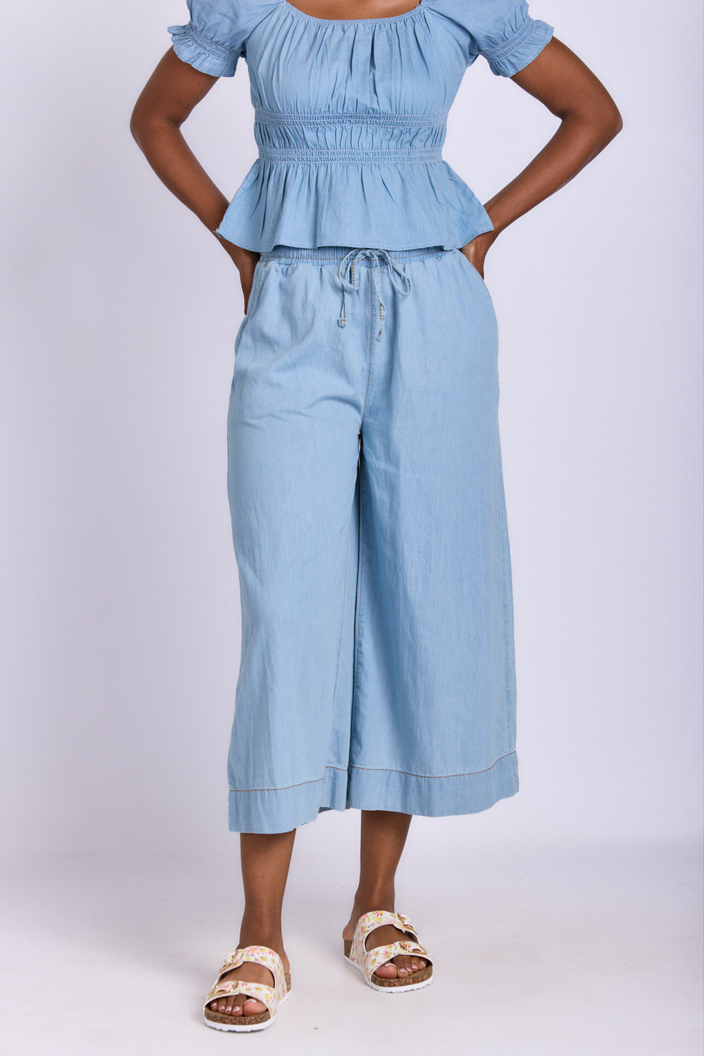 LADIES CHAMBRAY CULOTTE