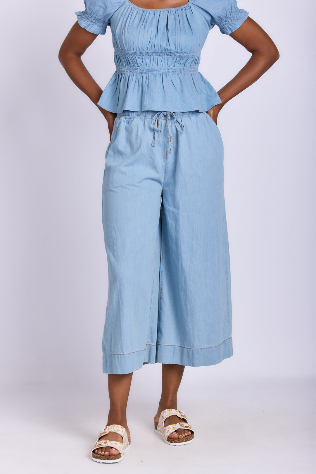 LADIES CHAMBRAY CULOTTE