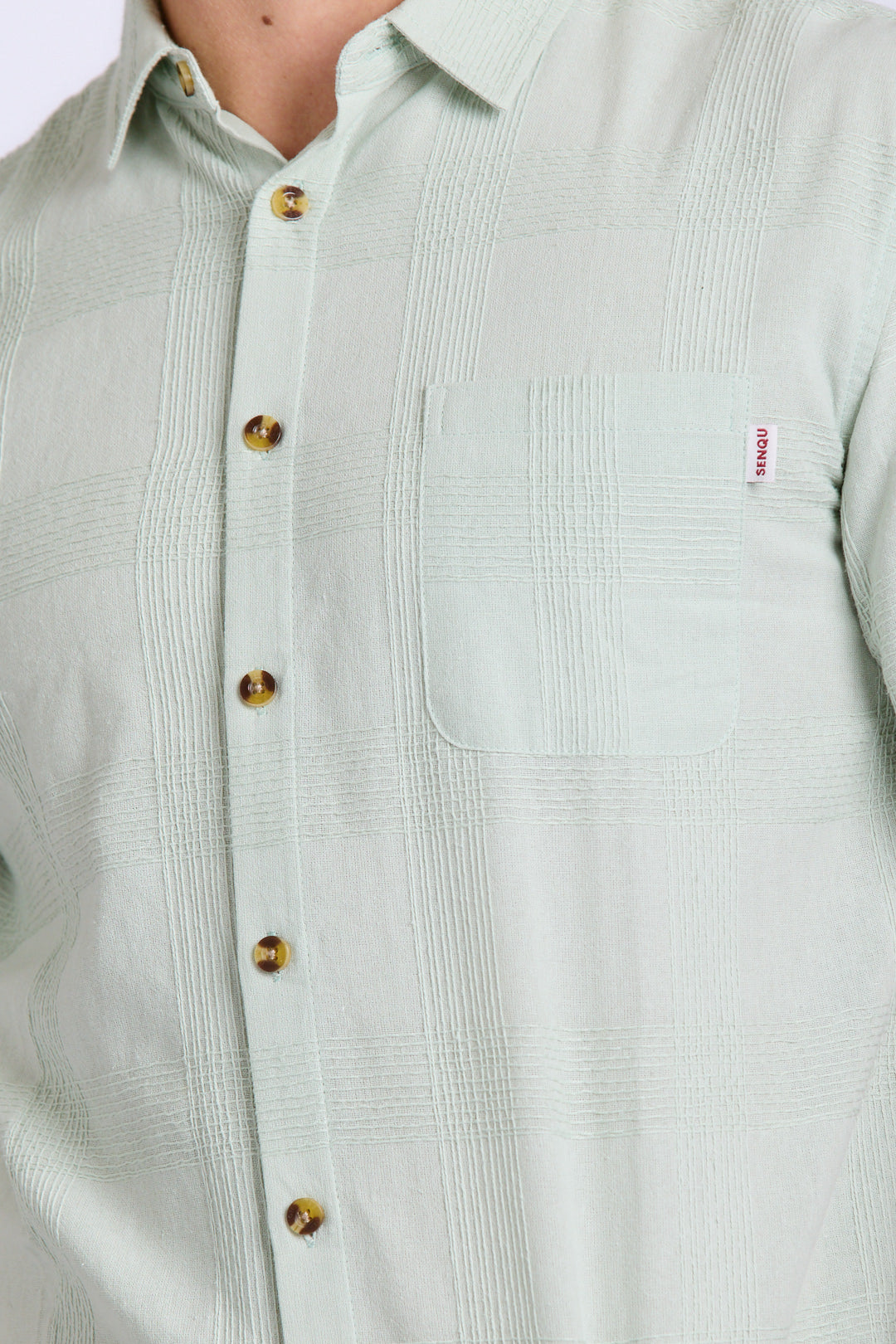 MENS COTTON JACQUARD SHIRT