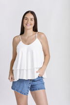DOUBLE LAYERED STRAPPY TOP