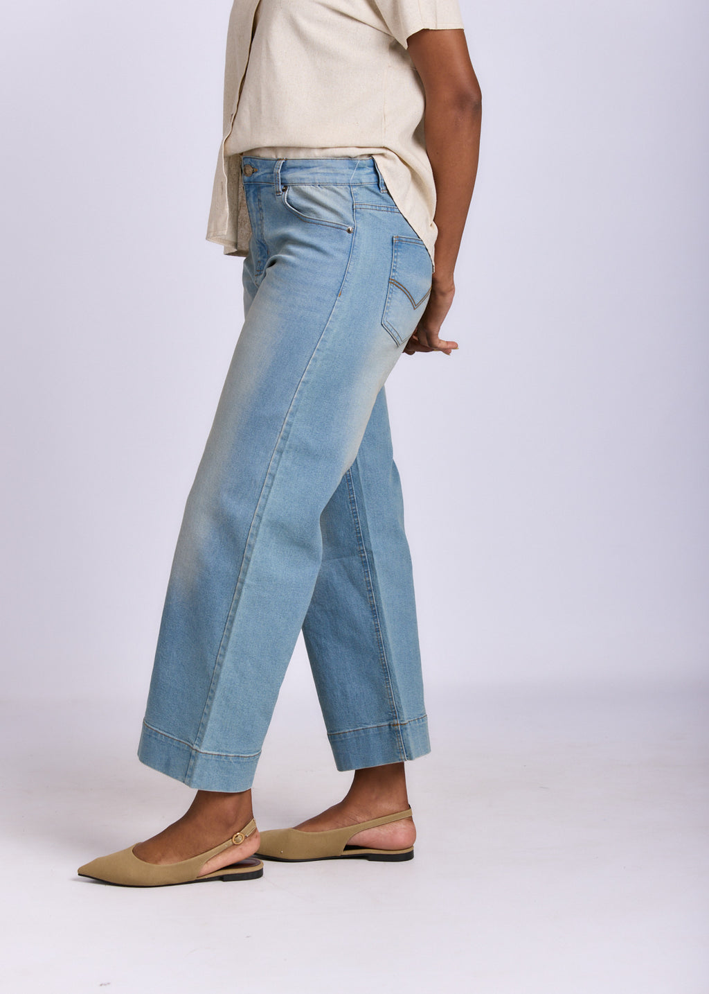 WIDE LEG DENIM JEAN
