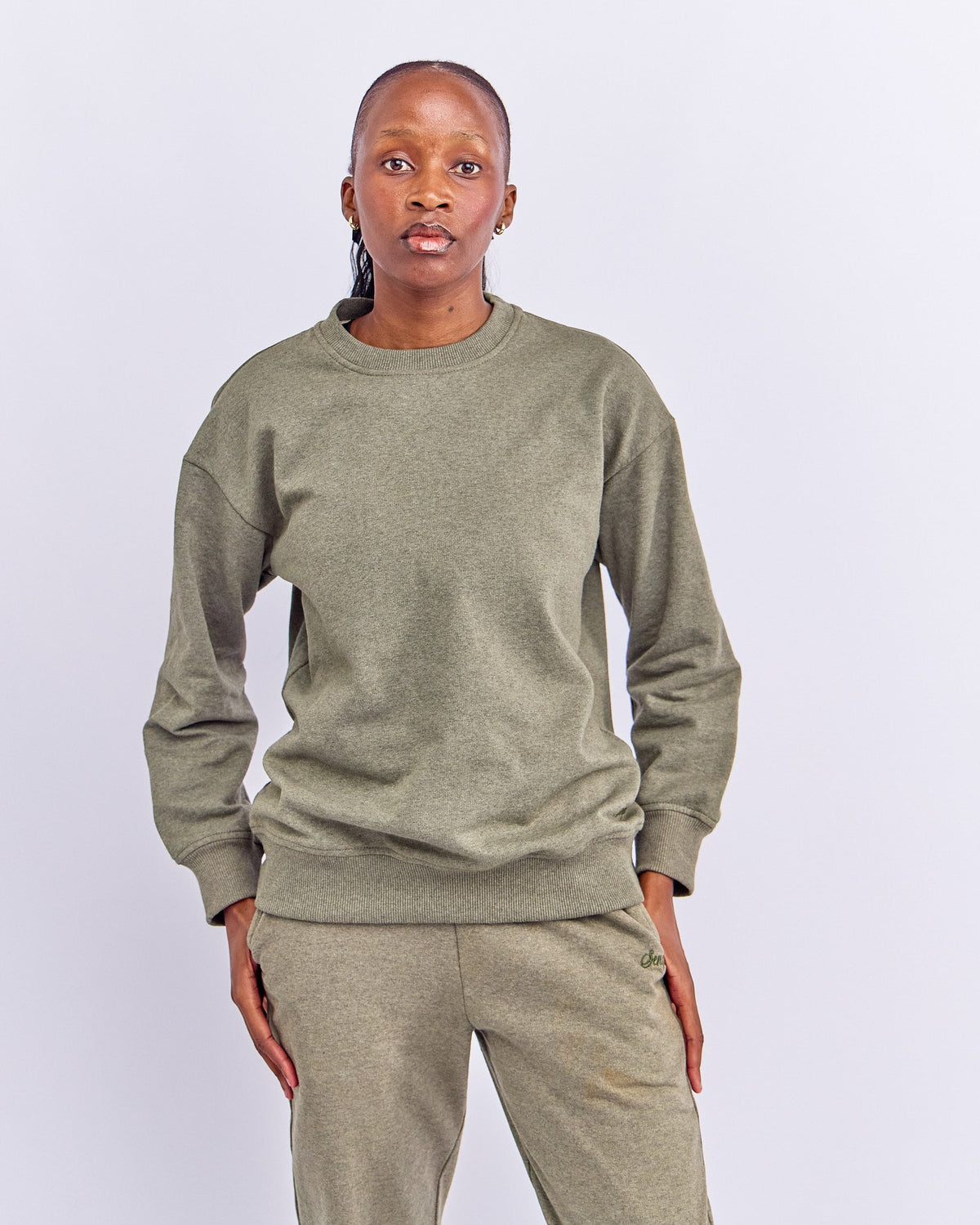 DROP SHOULDER CREW SWEATSHIRT