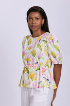 TIE BELT BLOUSE