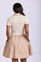 POPLIN COMBO DRESS