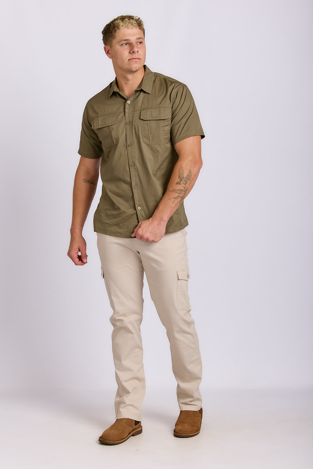 SHORT SLEEVE COTTON TECH SHIRT