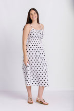 STRAPPY SMOCKED DRESS