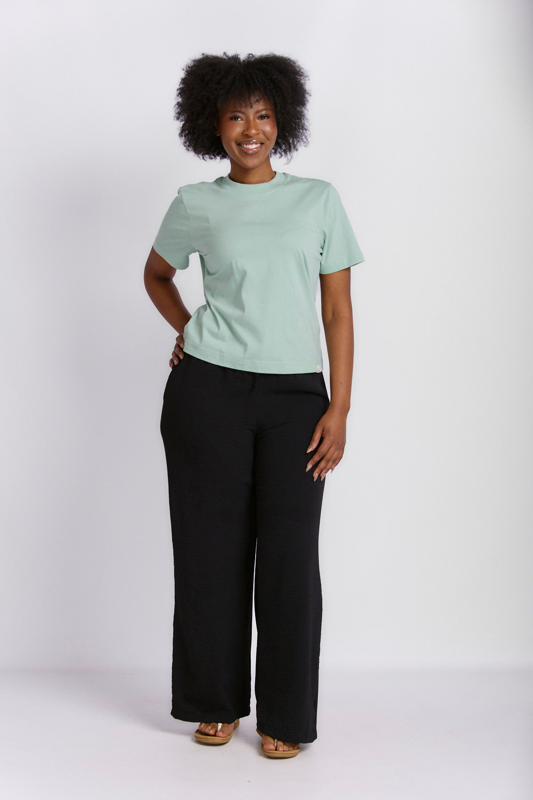 RELAXED STRAIGHT LEG LINEN PANTS