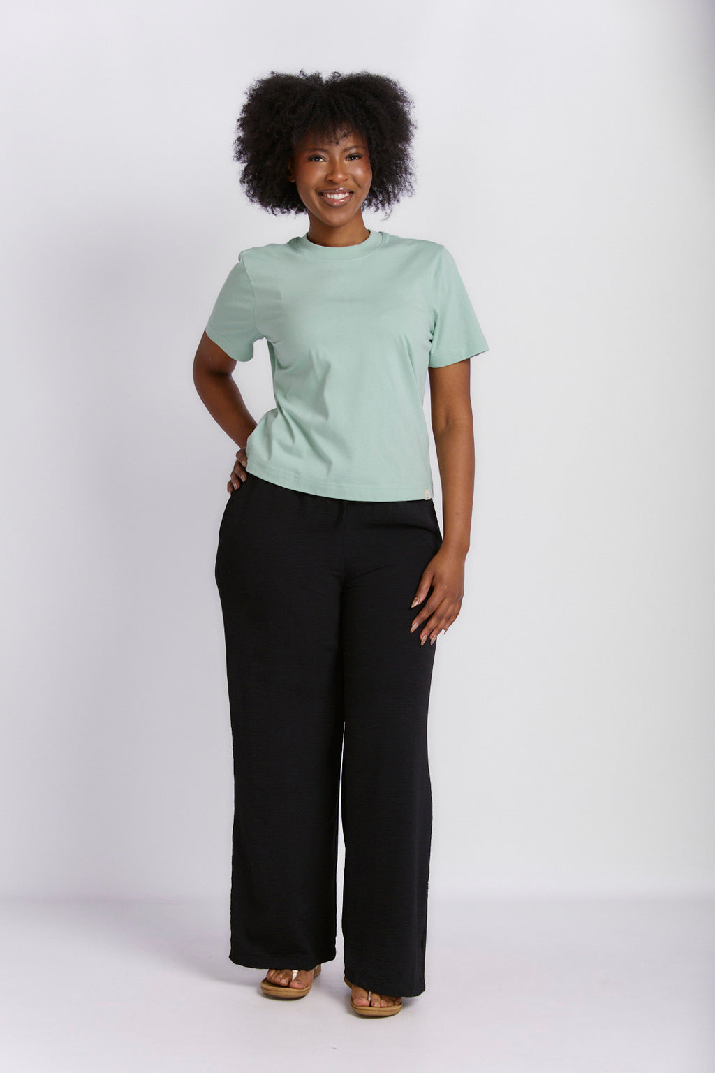 RELAXED STRAIGHT LEG LINEN PANTS