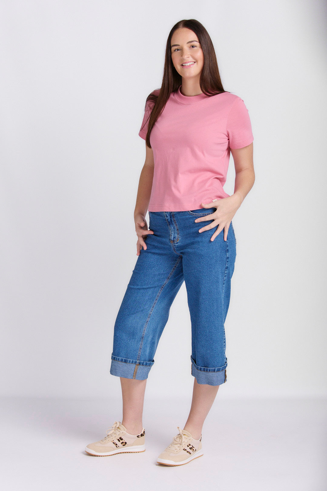 CROP TURNUP JEAN