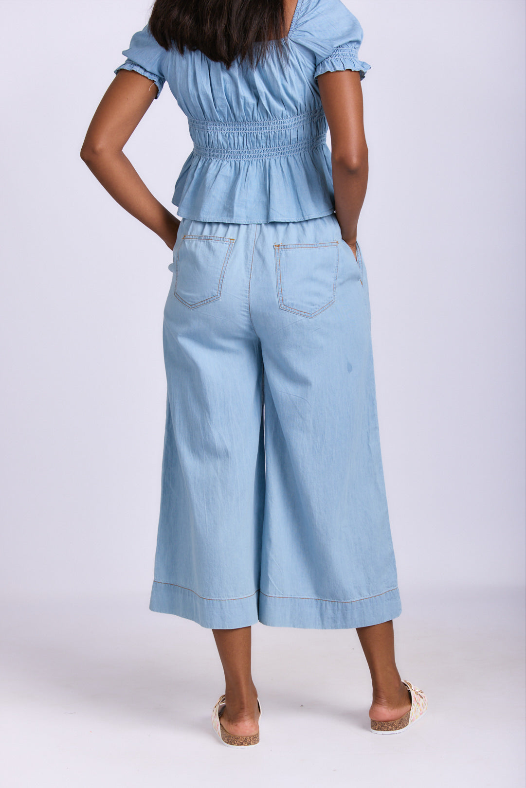 LADIES CHAMBRAY CULOTTE
