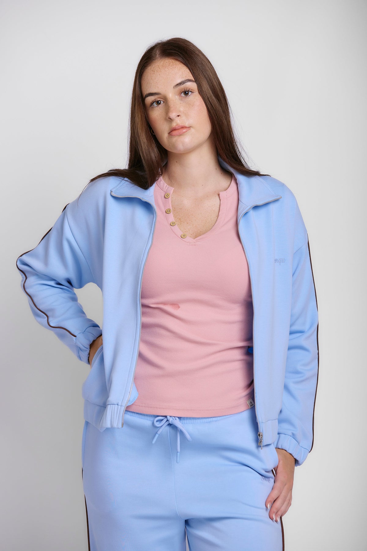 ZIP THROUGH PIPING SCUBA JACKET