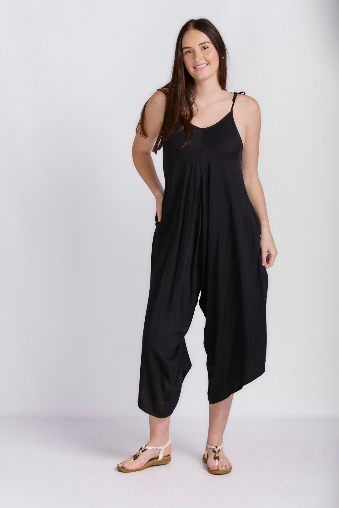 STRAPPY HAREM JUMPSUIT