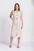 LINEN SHIRT DRESS