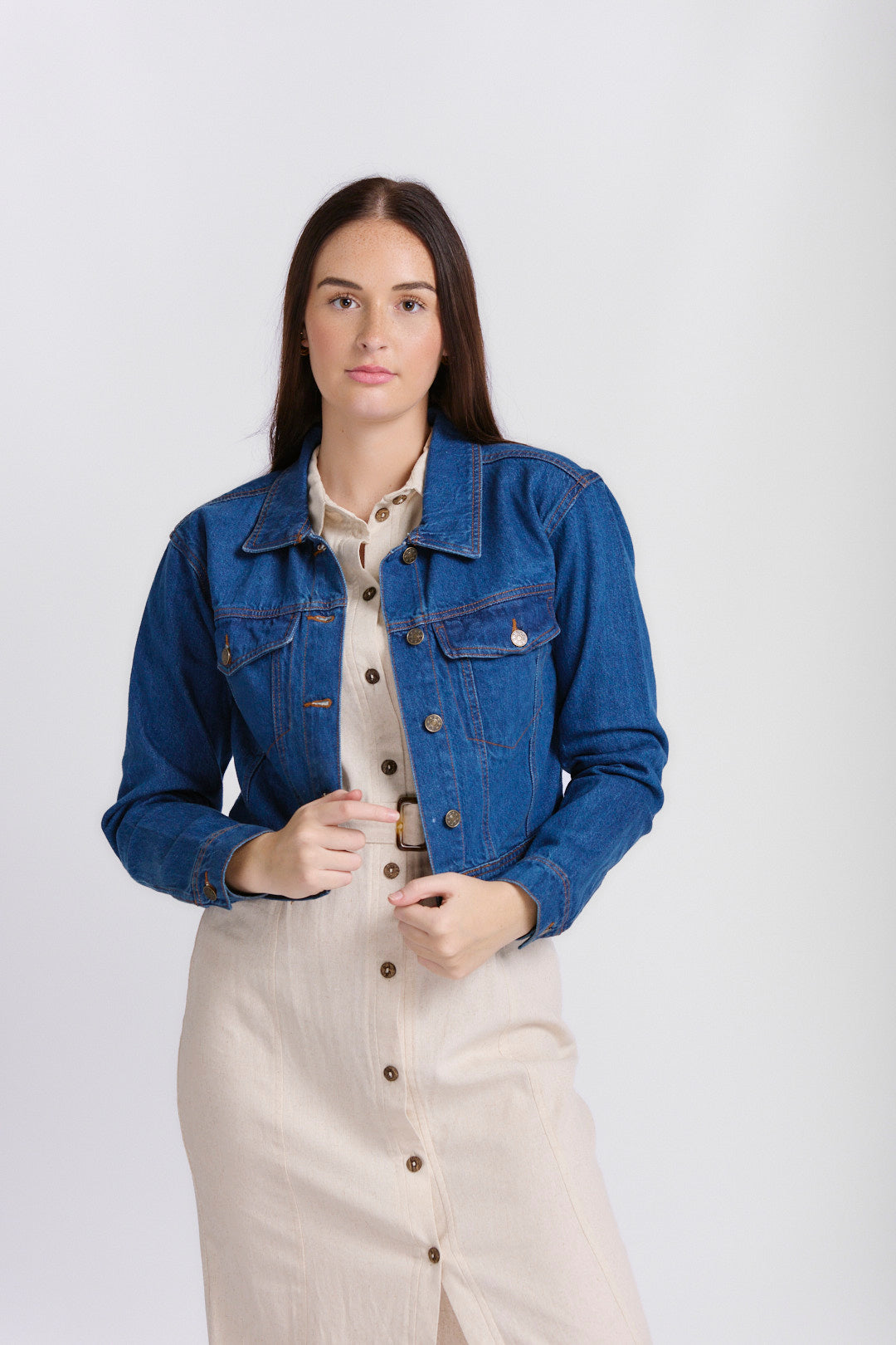 CROPPED BOXY DENIM JACKET