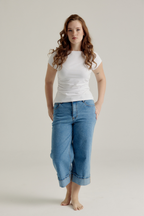 CROP TURNUP JEAN