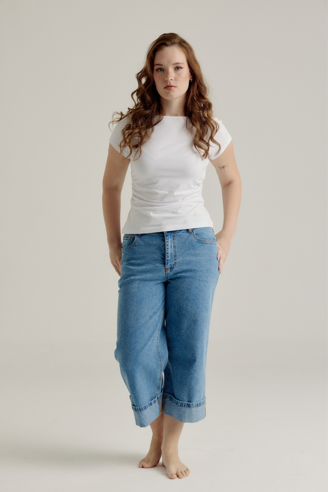 CROP TURNUP JEAN
