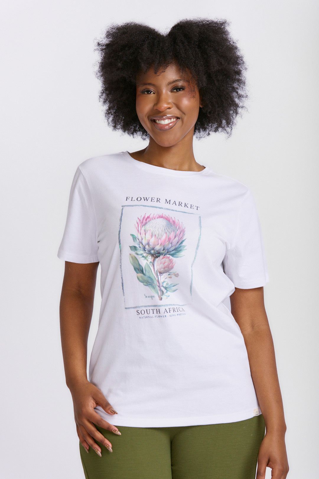 FLOWER MARKET PROTEA TEE