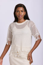 LADIES CROCHET TOP