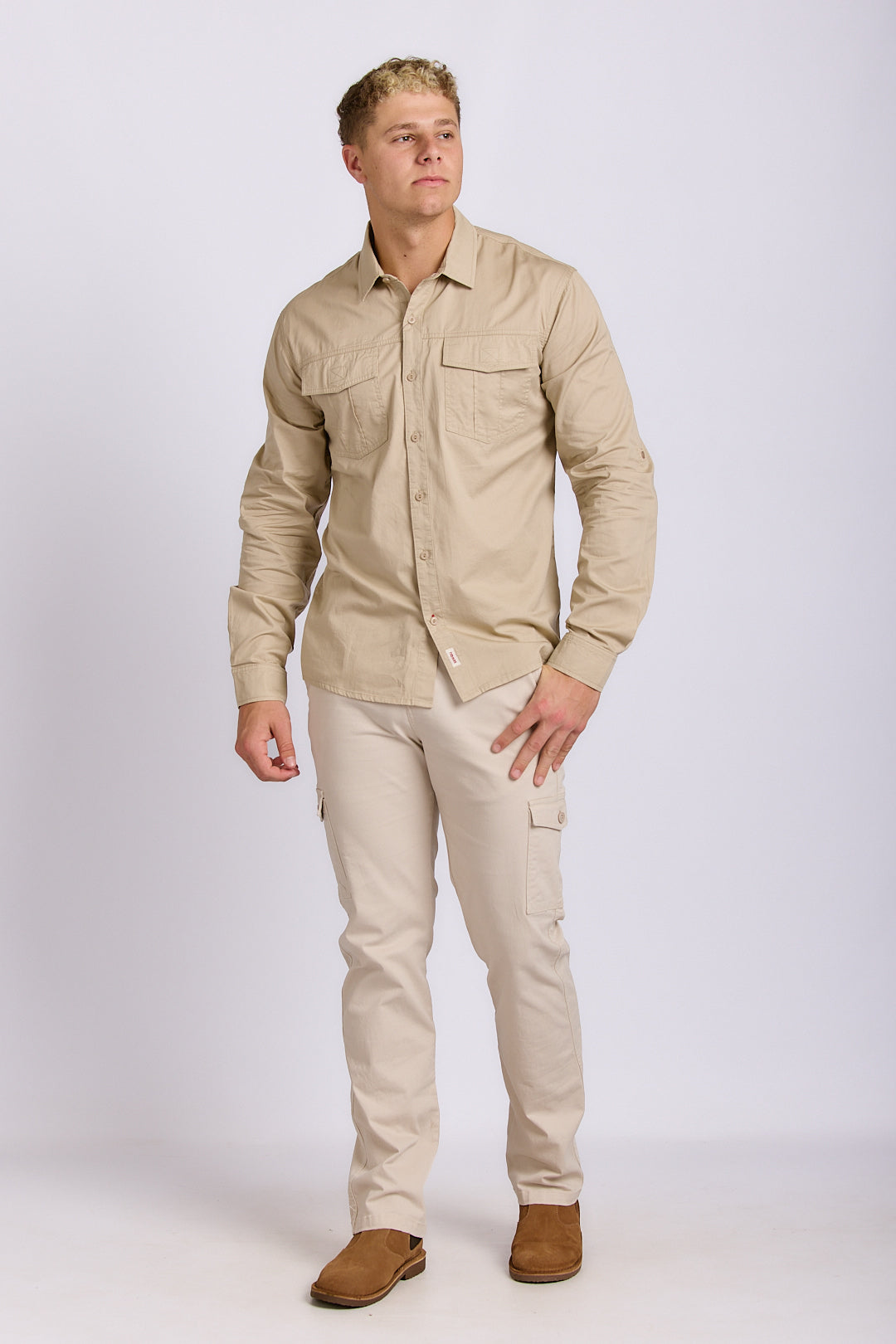 LONG SLEEVE COTTON TECH SHIRT