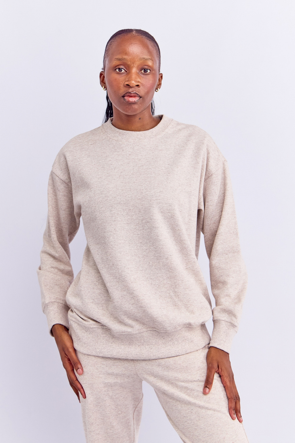 DROP SHOULDER CREW SWEATSHIRT
