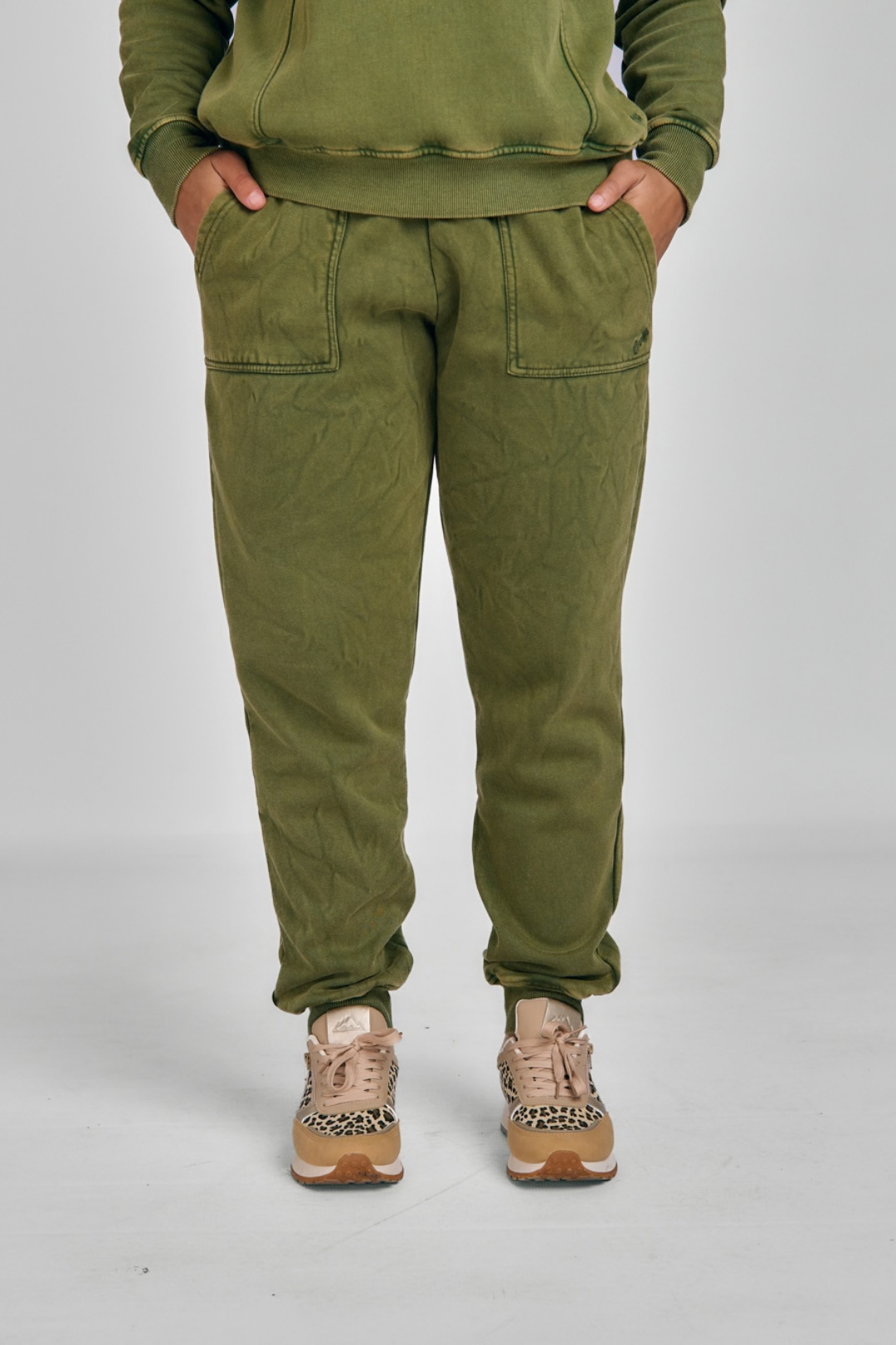 LADIES PIGMENT BRUSHED FLEECE TRACKPANTS