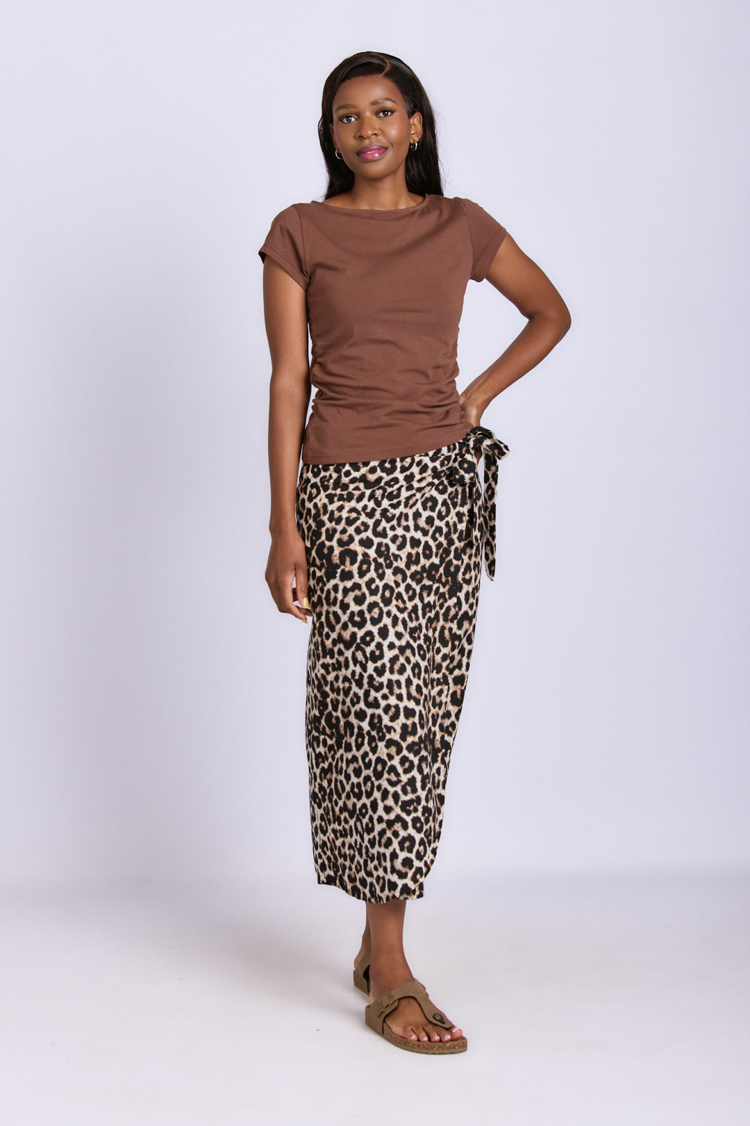 WRAP LINEN SKIRT