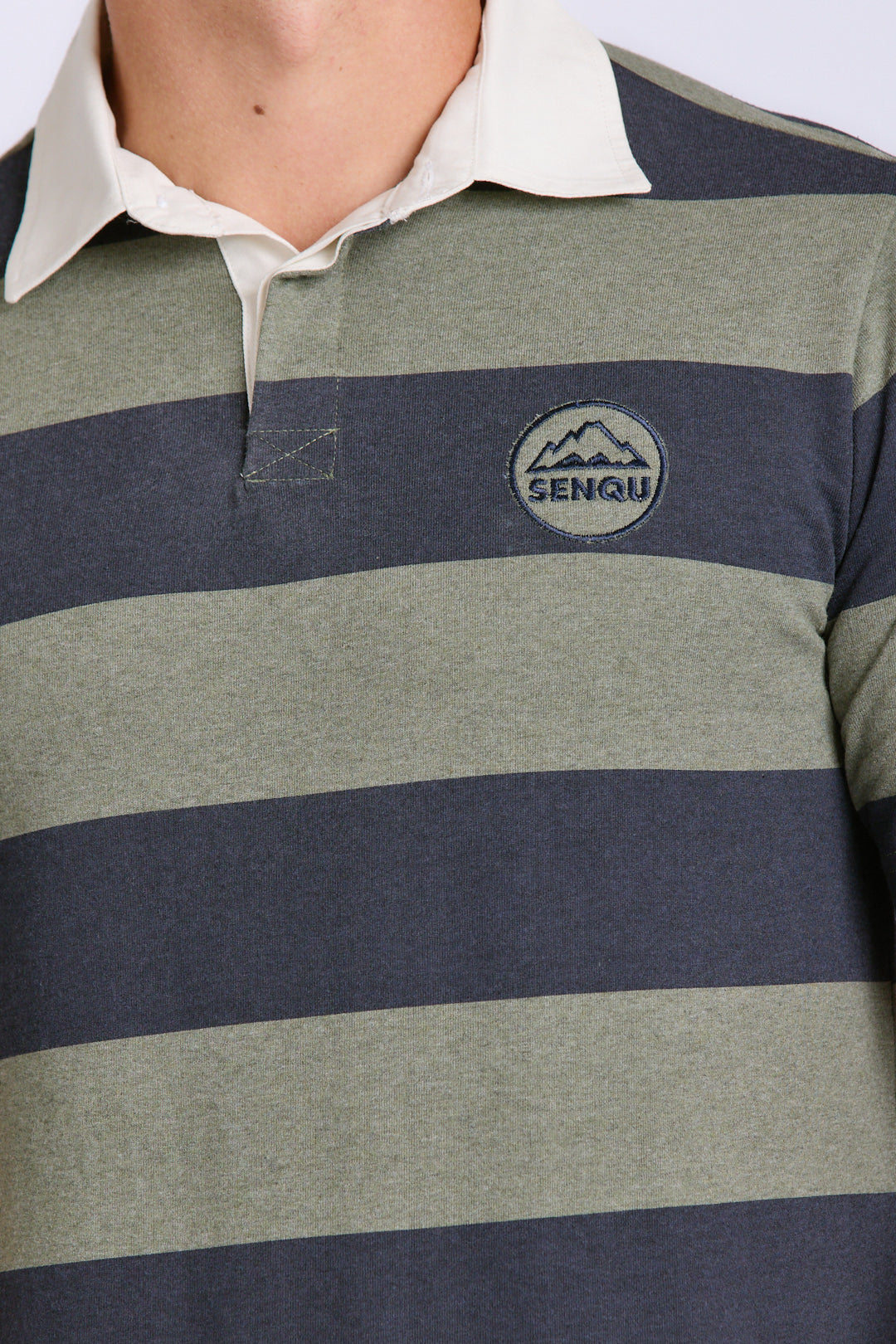 MENS STRIPE RUGBY GOLFER
