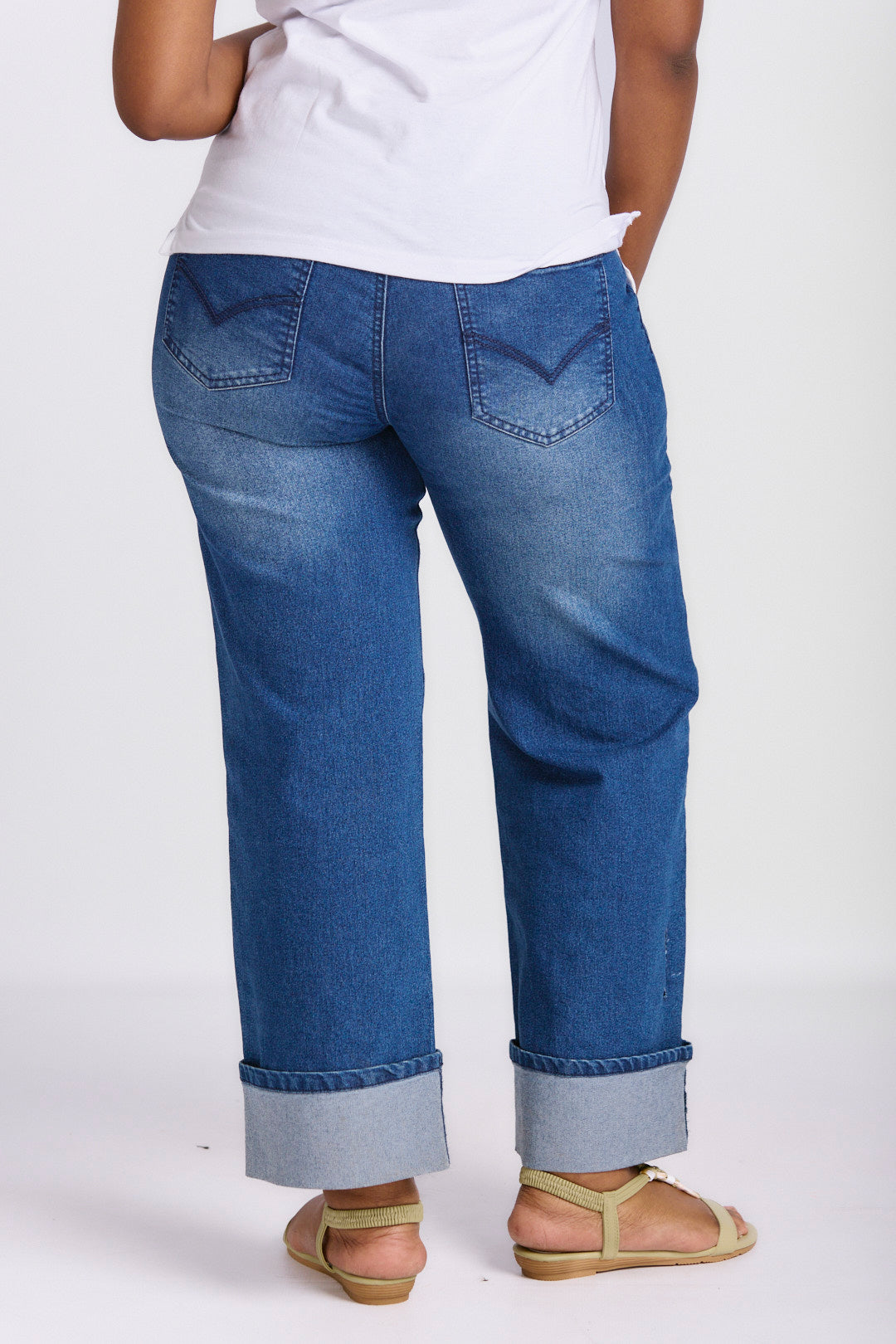 WIDE LEG DENIM JEANS