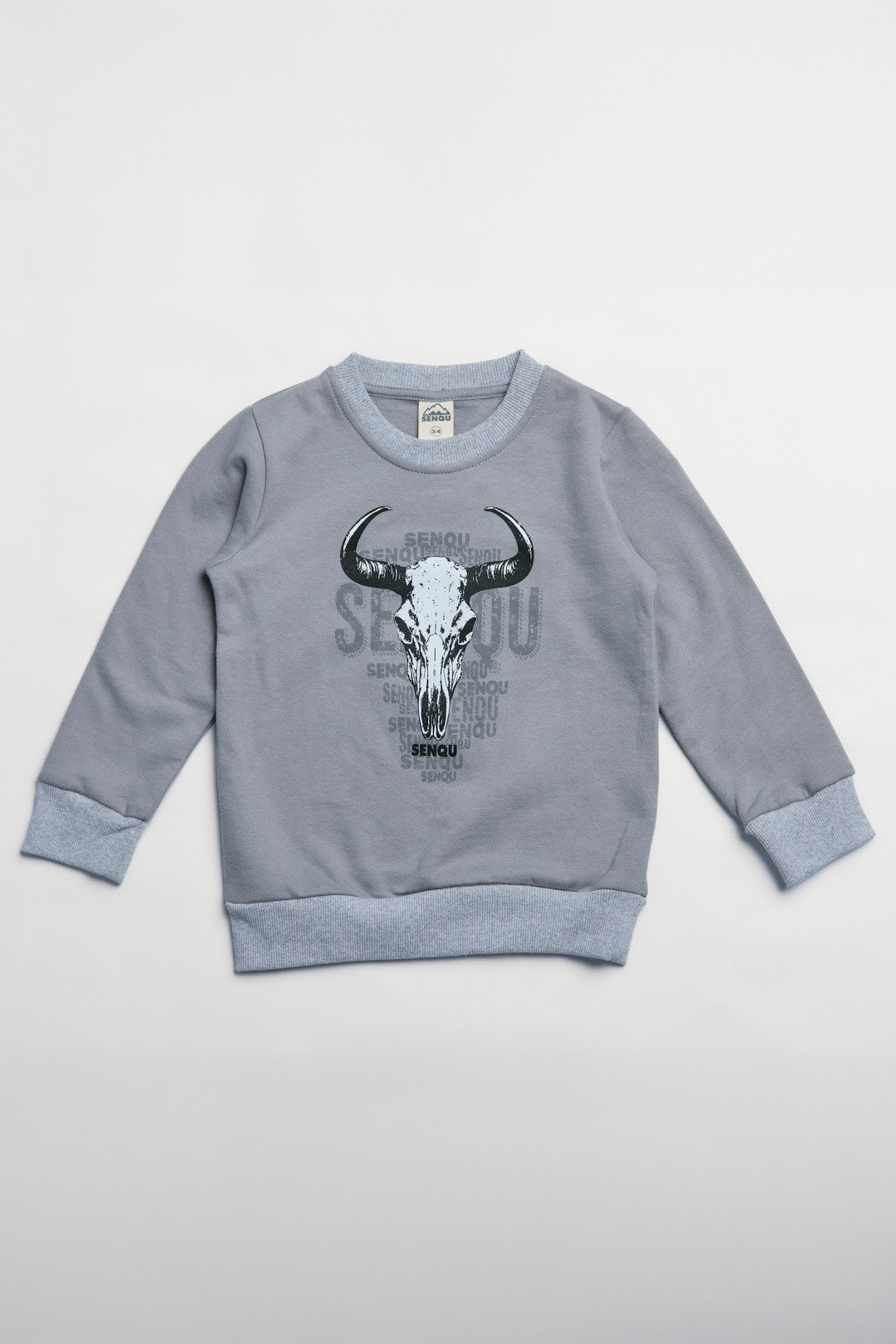 SENQU SKULL SWEATSHIRT