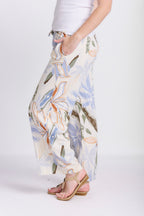RELAXED STRAIGHT LEG LINEN PANTS