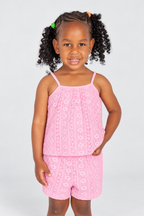 CROCHET TOP AND SHORT SET